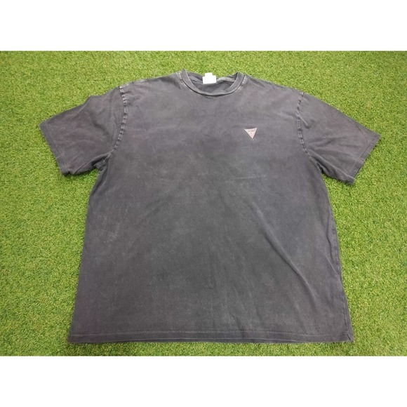 Guess Originals T Shirt Mens Large Gray Cotton Spellout Graphic Logo Regular Fit - Picture 2 of 7